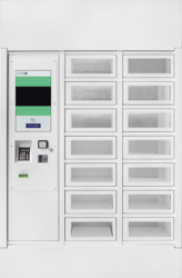 Distributeur automatique Le Casier Français Compact 14 casiers blanc