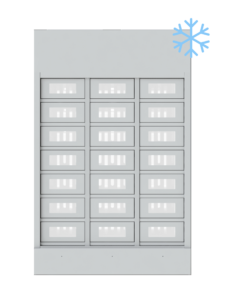 Automat-e frozen locker module and its 21 lockers