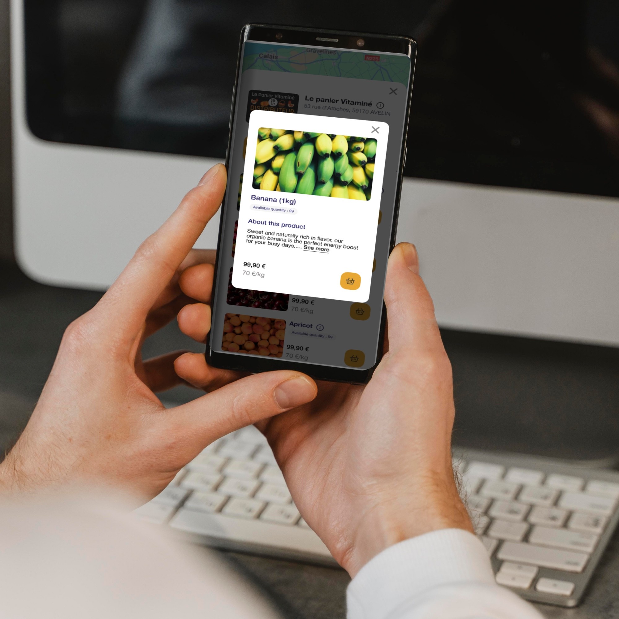 Automat-e mobile application open on a smartphone