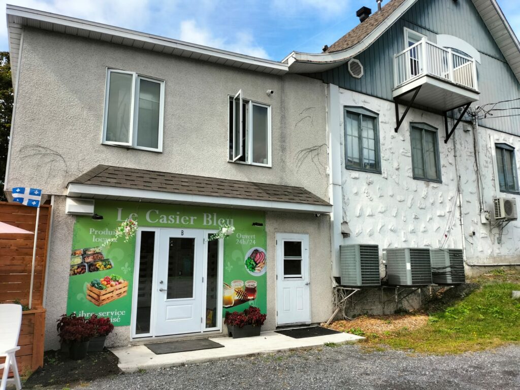 Photo of the Le Casier Bleu point of sale in Canada