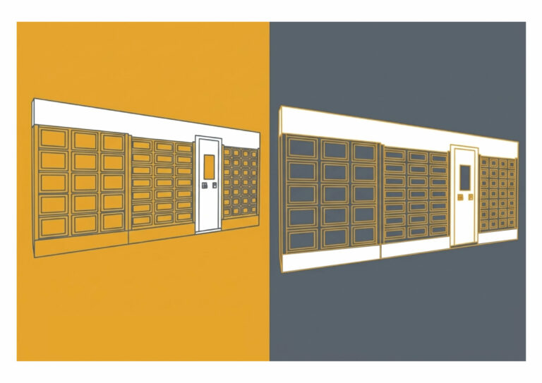 The different customization options available for locker personalization